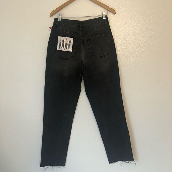 NWT SIMPLE SOCIETY Super High Rise Straight Studded Jeans Size 7/28 - Picture 2 of 16